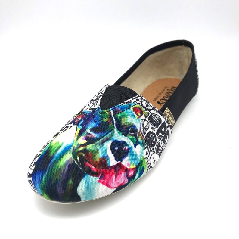 PIT BULL SHOES Women Shoes Dog Lovers Shoes Dog Breeds. Etsy