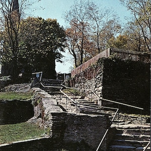 vintage Carte postale non postée The Natural Stone Steps High Street Harper’s Ferry West Virginia WV S24489 Kelly Studios Frank D. Kelley