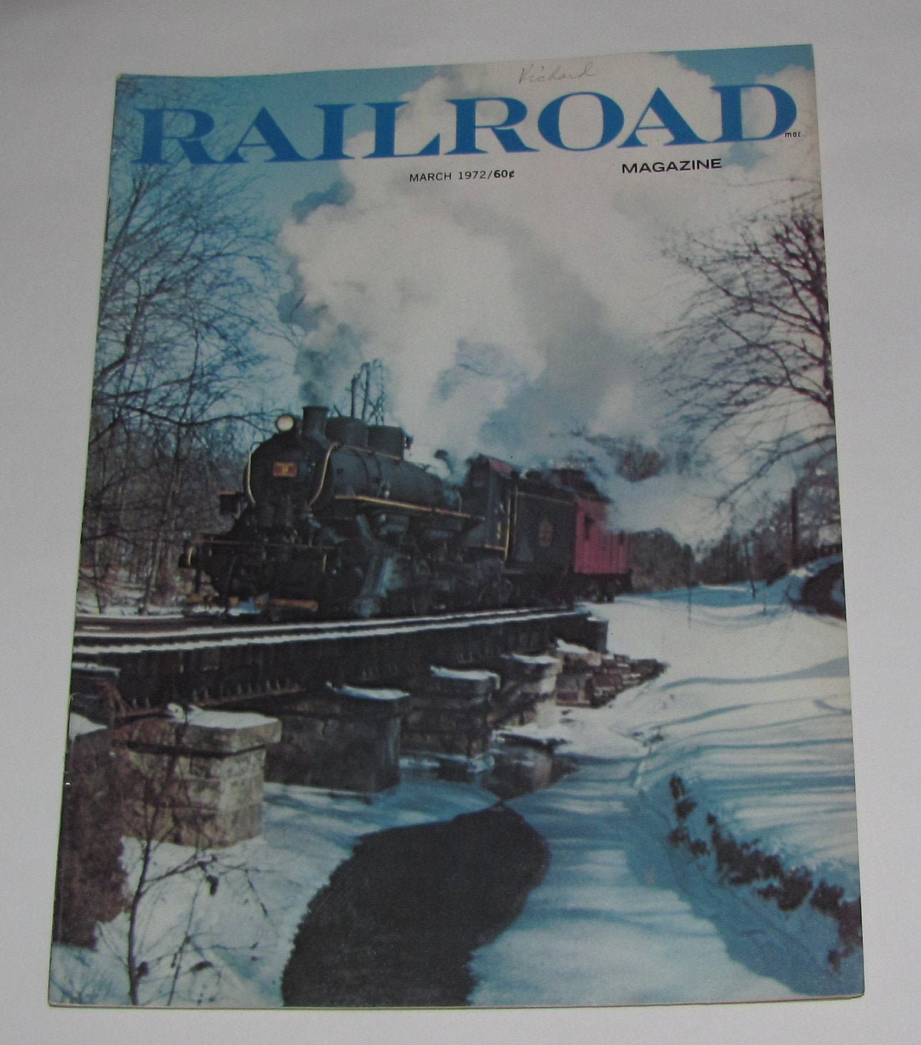 Vintage 1972 RAILROAD Magazine March 1972 Issue Railroadiana Etsy