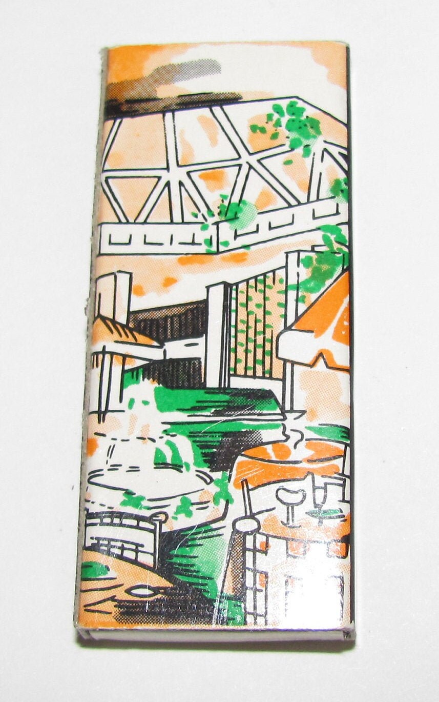 Vintage Full Matchbox Tower Garden & Restaurant Skokie Illinois IL Made