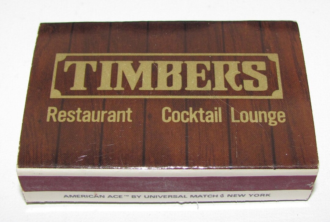 VTG Matchbox Timbers Restaurante Cocktail Lounge Jersey City New Jersey