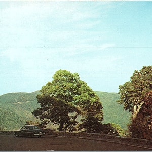 vintage Carte postale non postée d’automne Feuillage Skyline Drive Shenandoah Parc national de Virginie VA P19403 Plastichrome A.J. Simonpietri