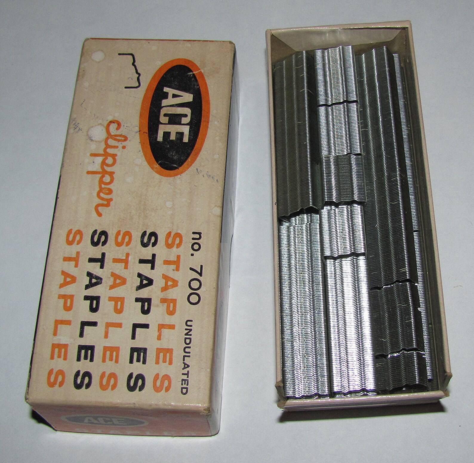 Vintage Partial Box ACE Clipper Undulated Staples No. 700 700 Etsy