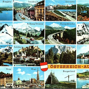 vintage Carte postale non postée Innsbruck Bregenz Salzbourg Graz Wien Burgenland Wachau St. Wolfgang Etc. Villes d’Autriche AT Risch-Lau 24960