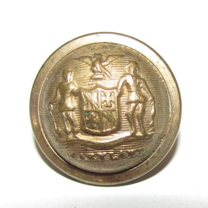 Vintage Civil War Era Confederate MARYLAND Staff Officer Metal Cuff Button "Extra Quality" MD
