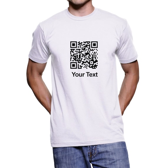 temperatur Derfor sekvens Custom QR Code T-shirts Customized T Shirts Unisex T-shirt | Etsy UK