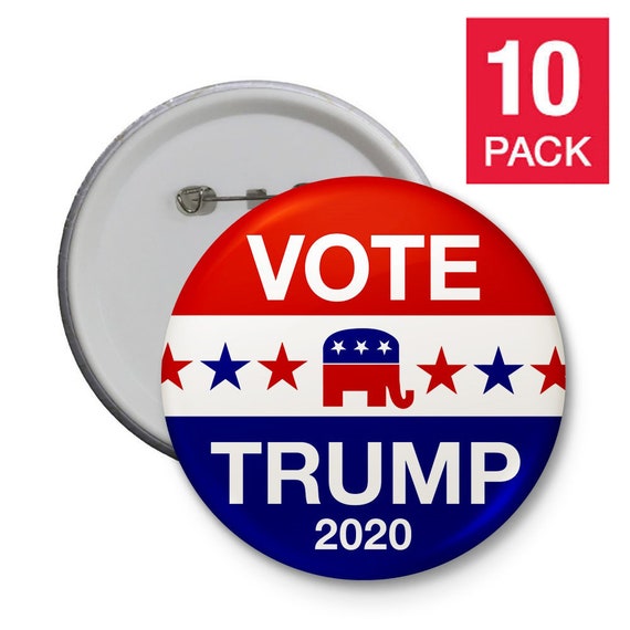 Donald Trump 2020 Pinback 2.25/" Button Pin President Campaign Keep America Great