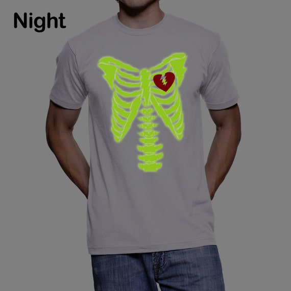 Glow The Dark Camiseta noctilucous con y - Etsy