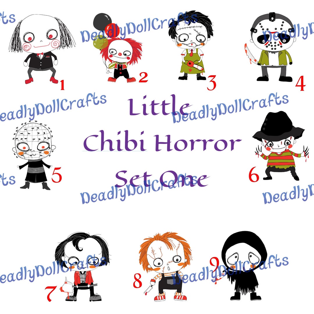 Little Chibi Horror Set One Needleminders - Etsy