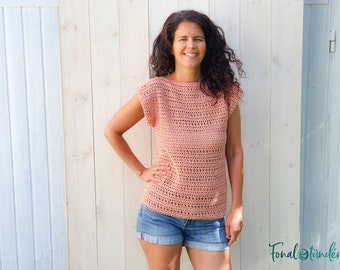 summer lace top crochet pattern, sparkling Twinkle yarn, instant download pdf, m, size, easy,