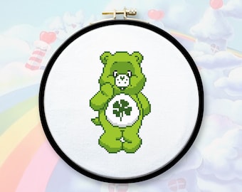 Good Luck Bear Cross Stitch Pattern