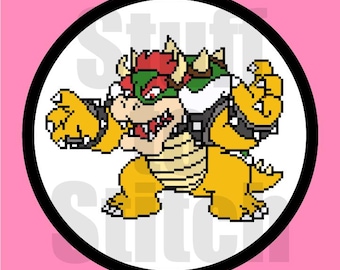 Bowser Cross Stitch Pattern
