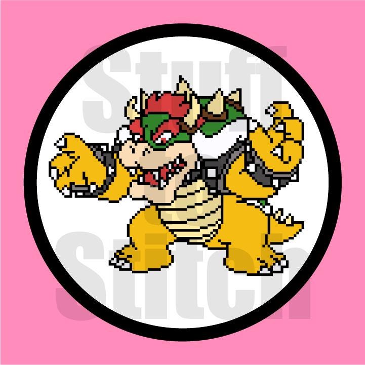 Bowser Cross Stitch Pattern - Etsy