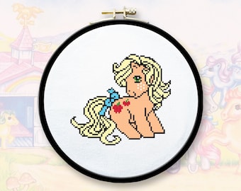Applejack Pony Cross Stitch Pattern