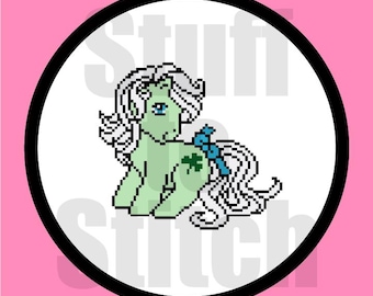 Minty Pony Cross Stitch Pattern