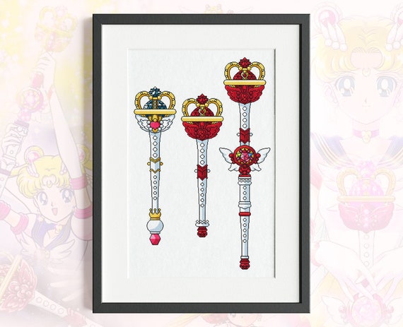Eternal Tiares and Moon Power Tiare Cross Stitch Pattern - Etsy