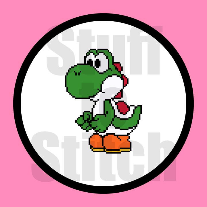Yoshi cross stitch - Etsy 日本