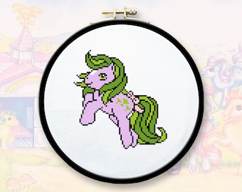 Seashell Pony Cross Stitch Pattern