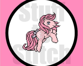 Cotton Candy Pony Cross Stitch Pattern
