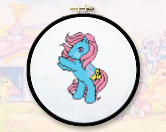 Bow Tie Pony Cross Stitch Pattern