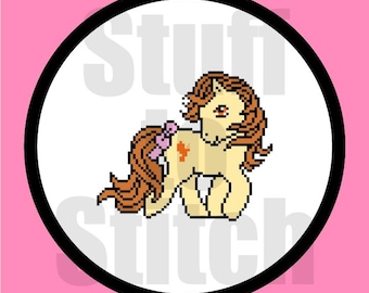 Butterscotch Pony Cross Stitch Pattern