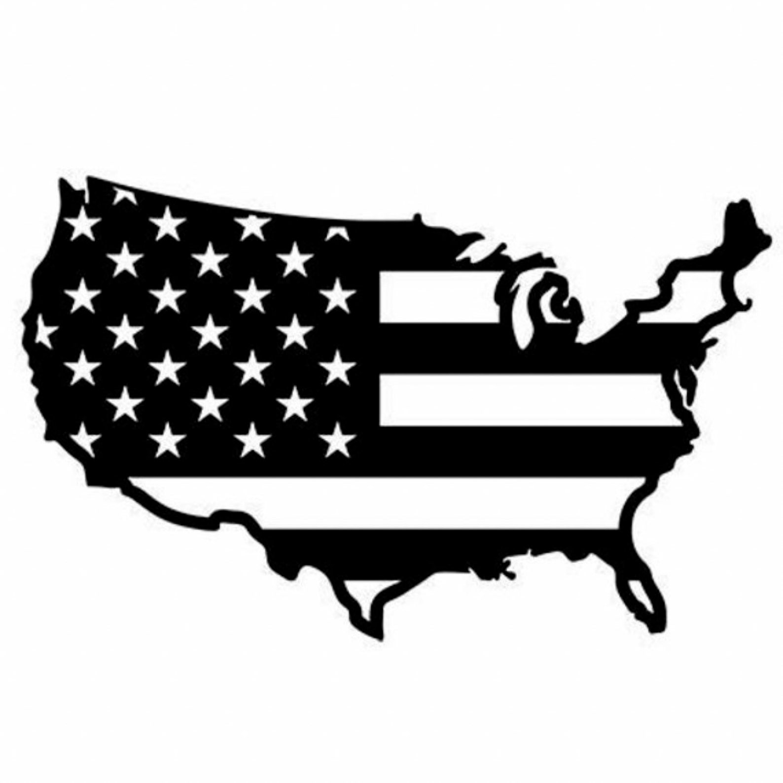 USA American Flag Vinyl Sticker Car Decal Hydro Flask | Etsy