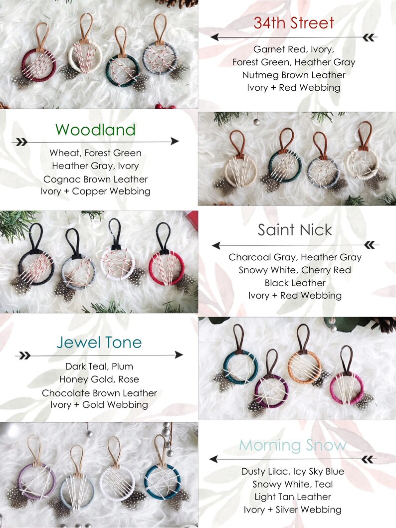 Boho Christmas Gift Ideas for Teens Coastal Christmas Ornaments Blue Christmas Christmas Gifts for Her Small Dreamcatcher Ornaments
