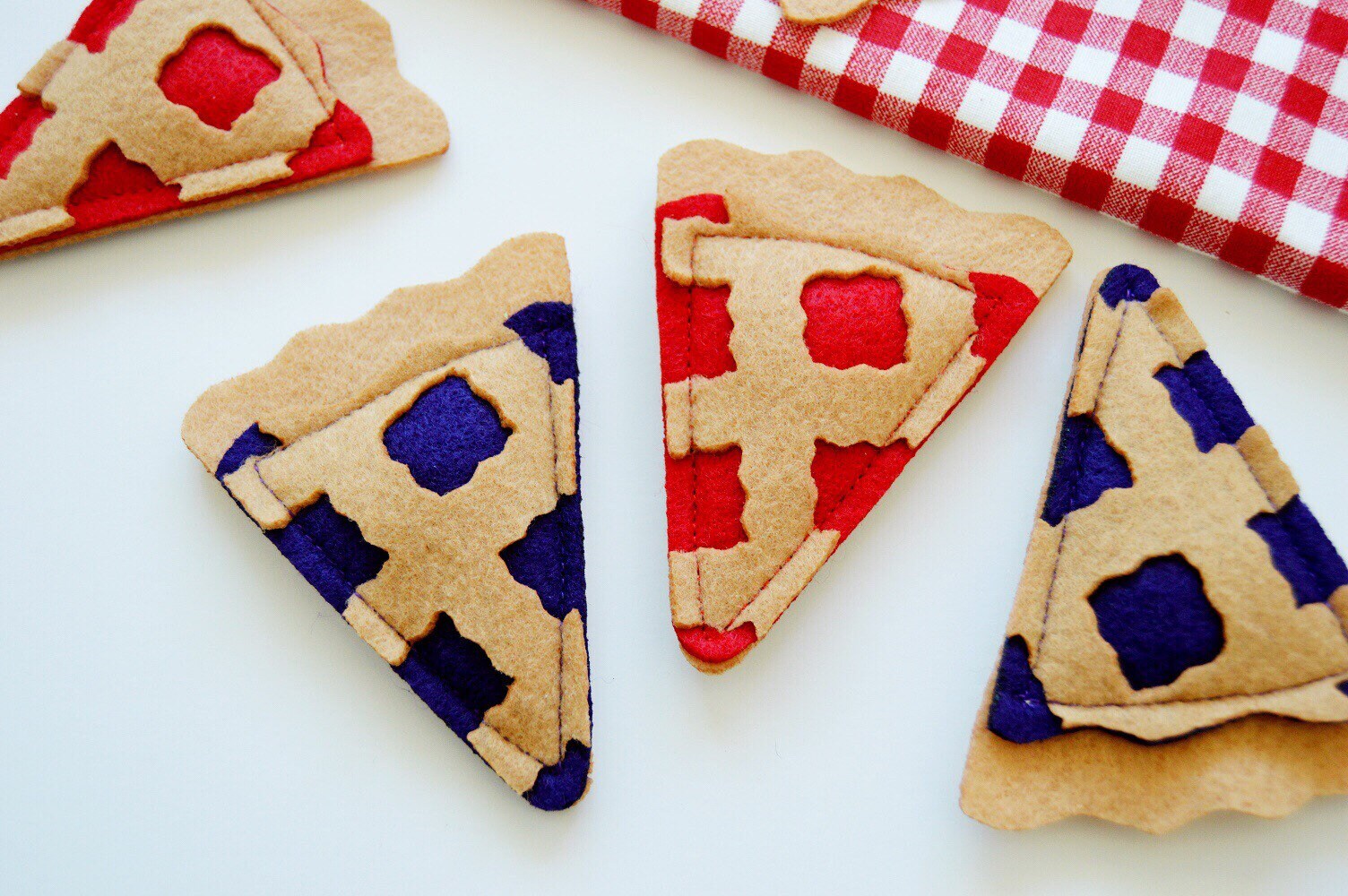 Fruit Pie Slice Catnip Toy, Blueberry Cat Cherry Toy