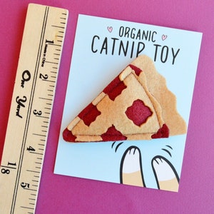 Pie Slice Catnip Toy Pie Cat Toy, Catnip Pie, Thanksgiving Cat Toy image 4