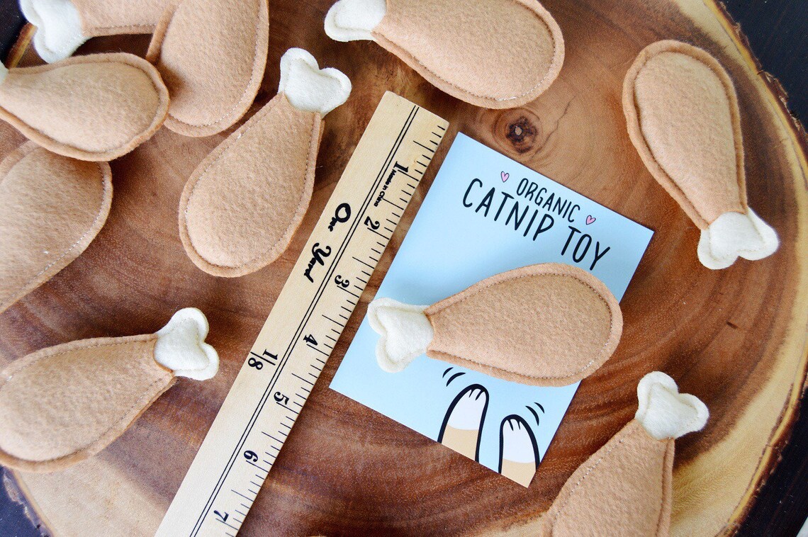 Catnip Drumstick Cat Toy Turkey Leg Cat Toy Thanksgiving Cat Etsy