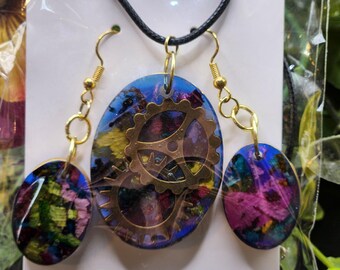 Floral Necklace and Earring Sets