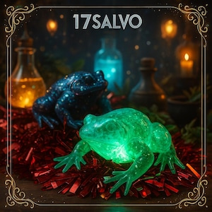 Epoxy Resin Frog Light with Fairy Lights