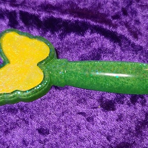 Enchanted Butterfly Keychain – Glitter Resin Wand