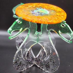 Zwillingsschlangen-Podest - Fantasy-Harz-Pflanzenständer