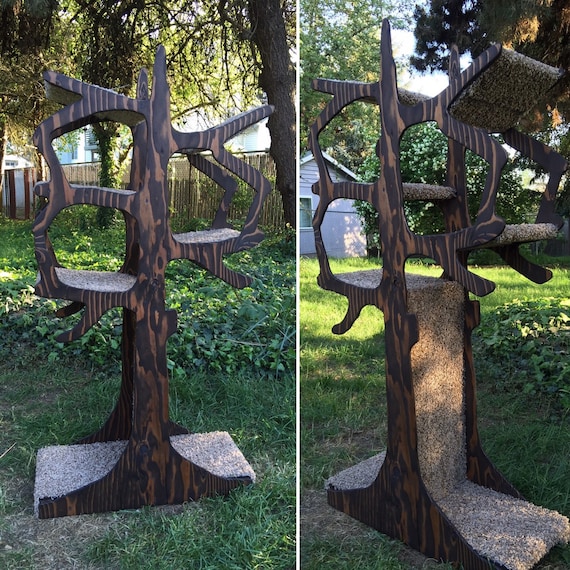 Handmade Cat Tree Shaped Like a Tree Etsy UK