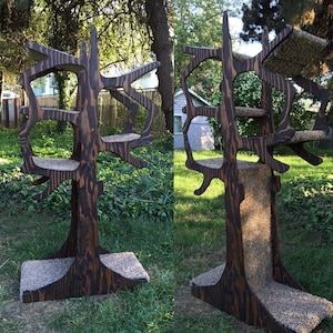 5' Handmade Cat Tree Shaped Like a Tree!