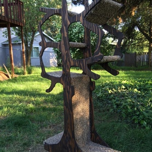 5' Handmade Cat Tree Shaped Like a Tree image 3