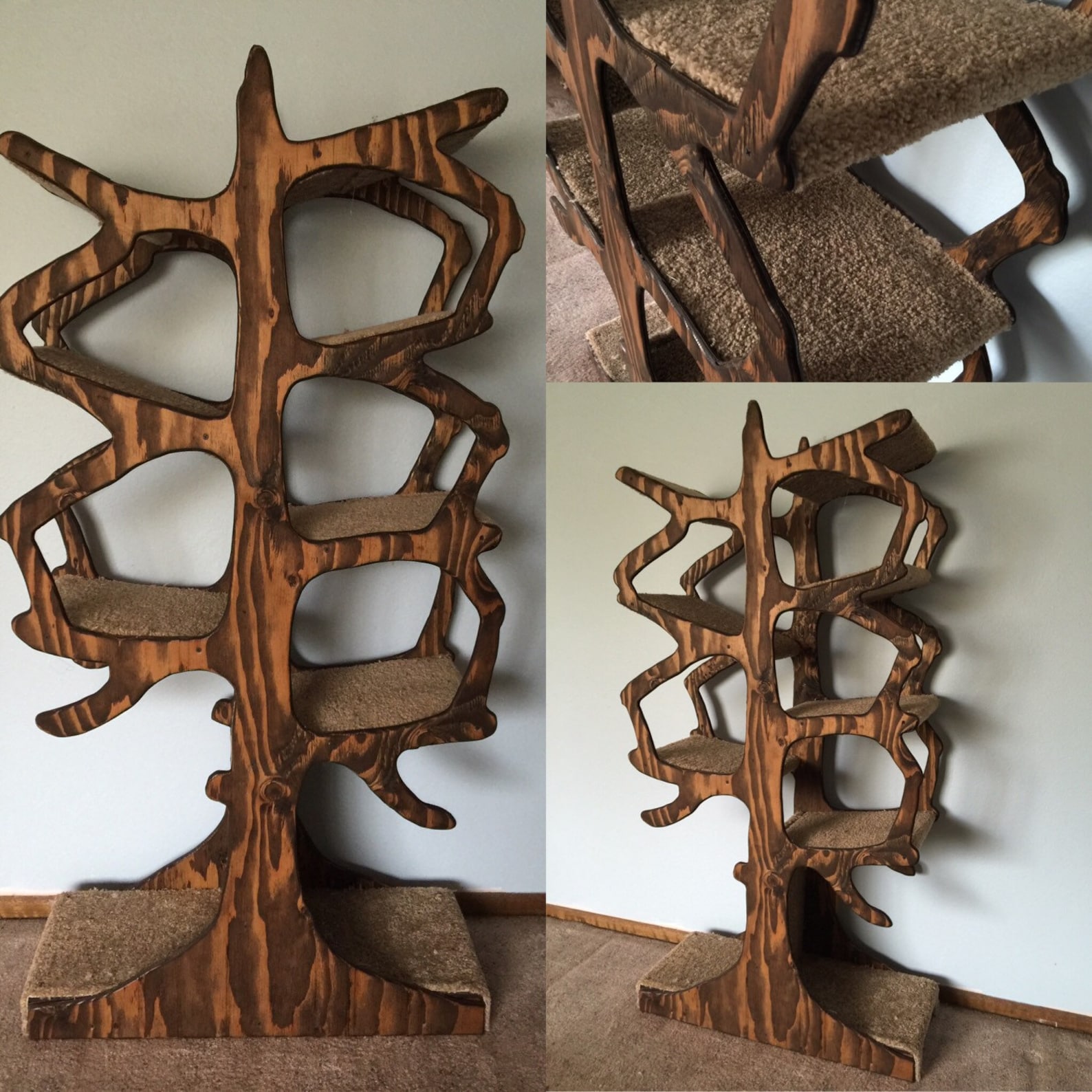 Handmade Cat Tree Shaped Like a Tree Etsy