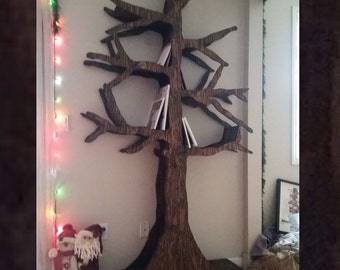 Handmade Tree Inspired Shelf - Perfect for books, wine, photos, nurseries!