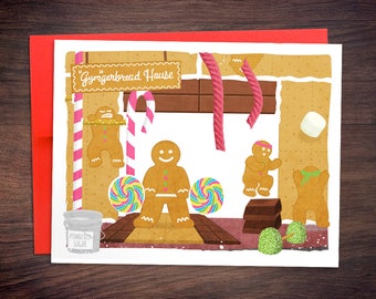 Gymgerbread House Christmas Card: Crossfit Fitness Gift