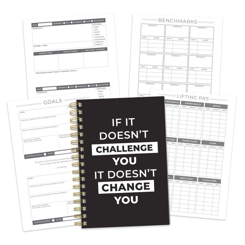 CrossFit WOD Logging Journal Workout Logging Printable PDF