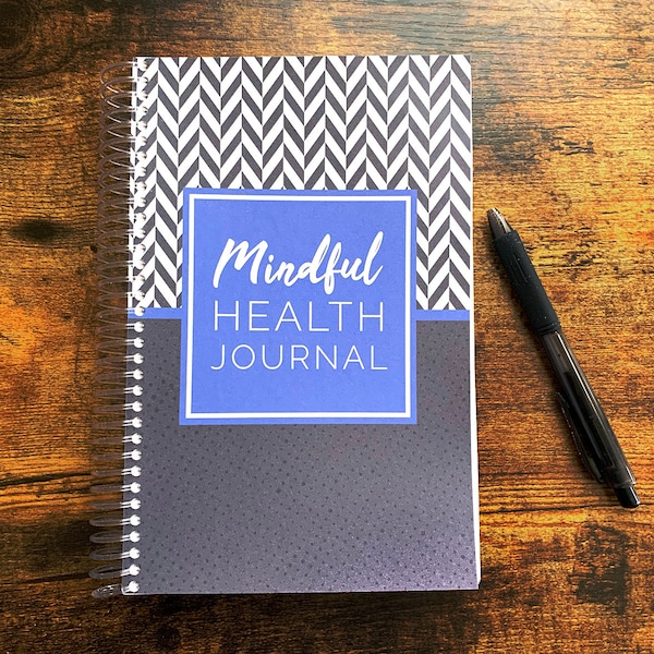 Mindful Health All-in-One Fitness & Food Journal, Fitness Diet Diary, Weight Loss Journal, Nutrition Tracker, Health Planner