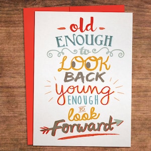 Clever Birthday Card - Humour Witty Funny Any Age - 25th 30th 40th or 50th Birthday