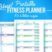Printable Fitness Planner Diet Diary Nutrition &amp; Workout Bundle A5 ...