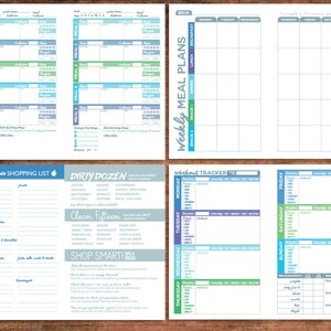 Printable Fitness Planner Diet Diary - Nutrition &amp; Workout Bundle - A5 ...