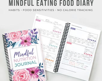 Menopause Mindful Eating Food Sensitivity Diary, 3 Month Nutrition Logbook