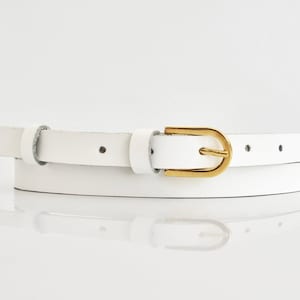 Leather belt women, Leather belt, Belts for women, White belt, White leather belt, Thin leather belt, Women belt