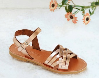 Leather sandals, Sandals, Greek sandals ,Leather sandals women, Sandales grecques, PLEXIDA