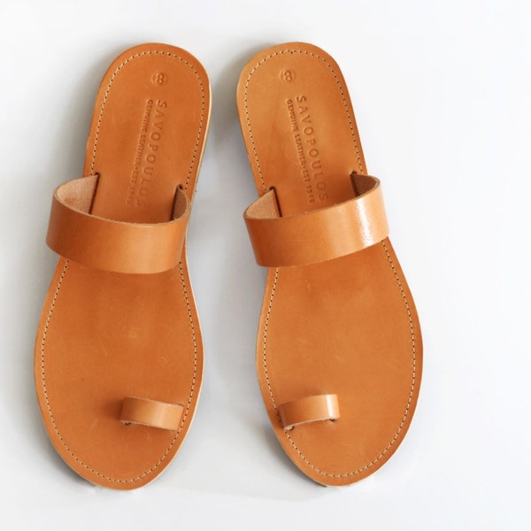 Sandals, Toe ring sandals, Greek sandals, Leather sandals, Sandales grecques, Leather sandals women, Leather toe ring sandals