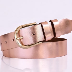 Leather belt women, Leather belt, Women leather belt, Rose gold belt, Belt for wedding dress, Belt, Gift for her